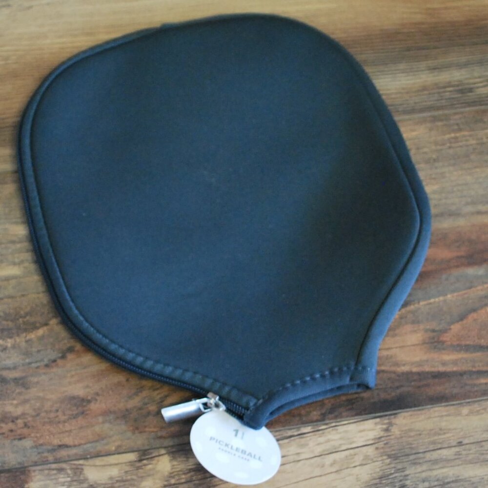 Pickleball Obsesses Zip up Racket Cover Gray/White OS - Picture 2 of 2